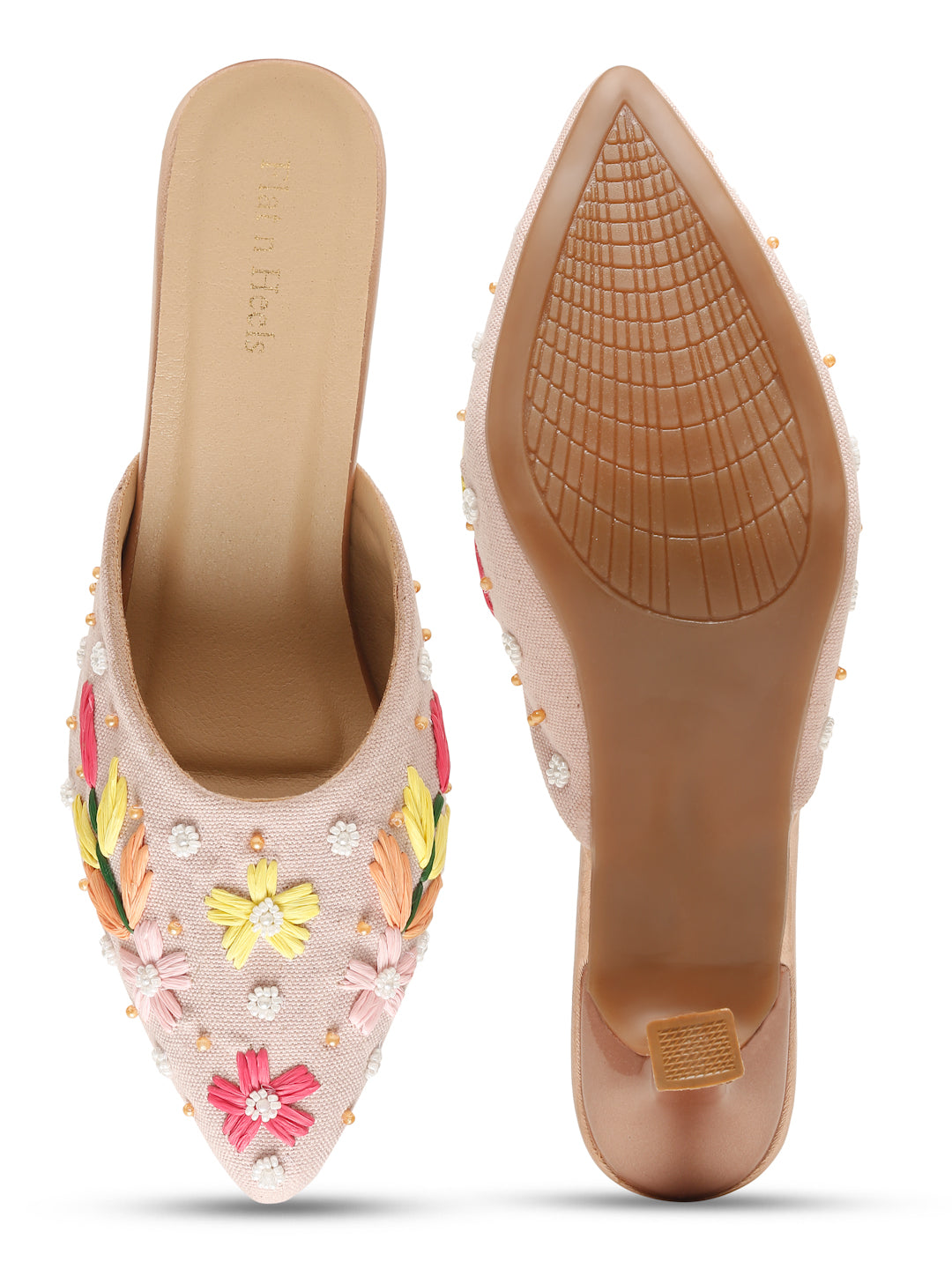 Pink Closed-Toe Sandals