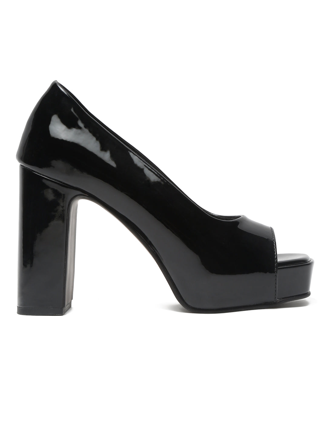 Women's Peep-Toe beige block heels | Elegant High Heels for women by Flat n Heels