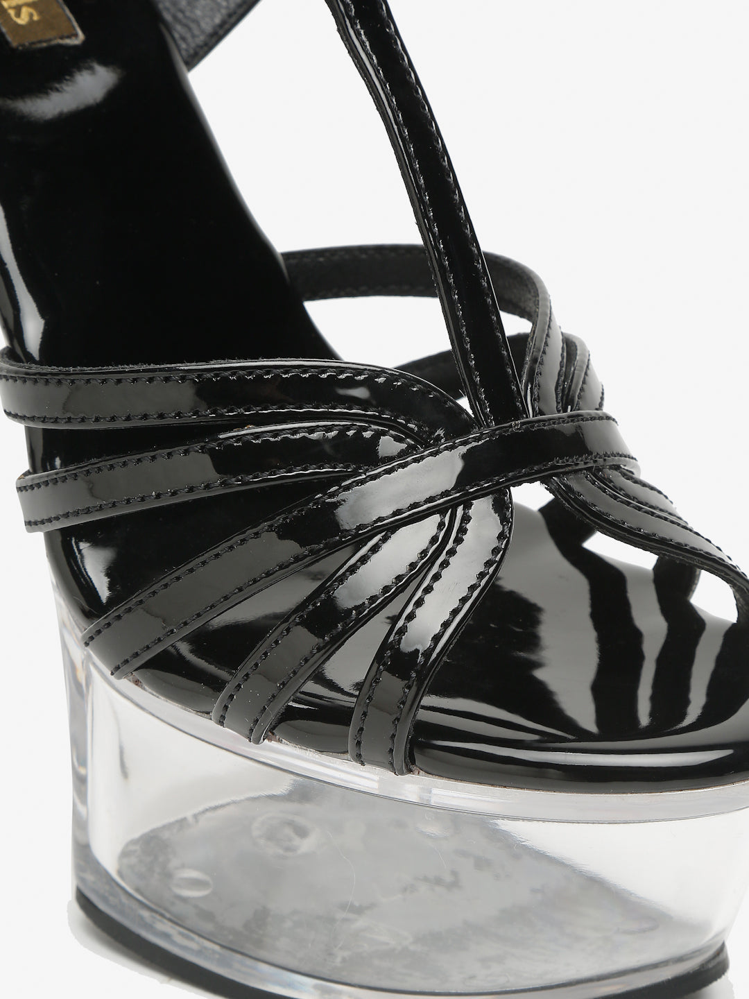 Stylish Clear Heel Platform Sandals | Flat N Heels