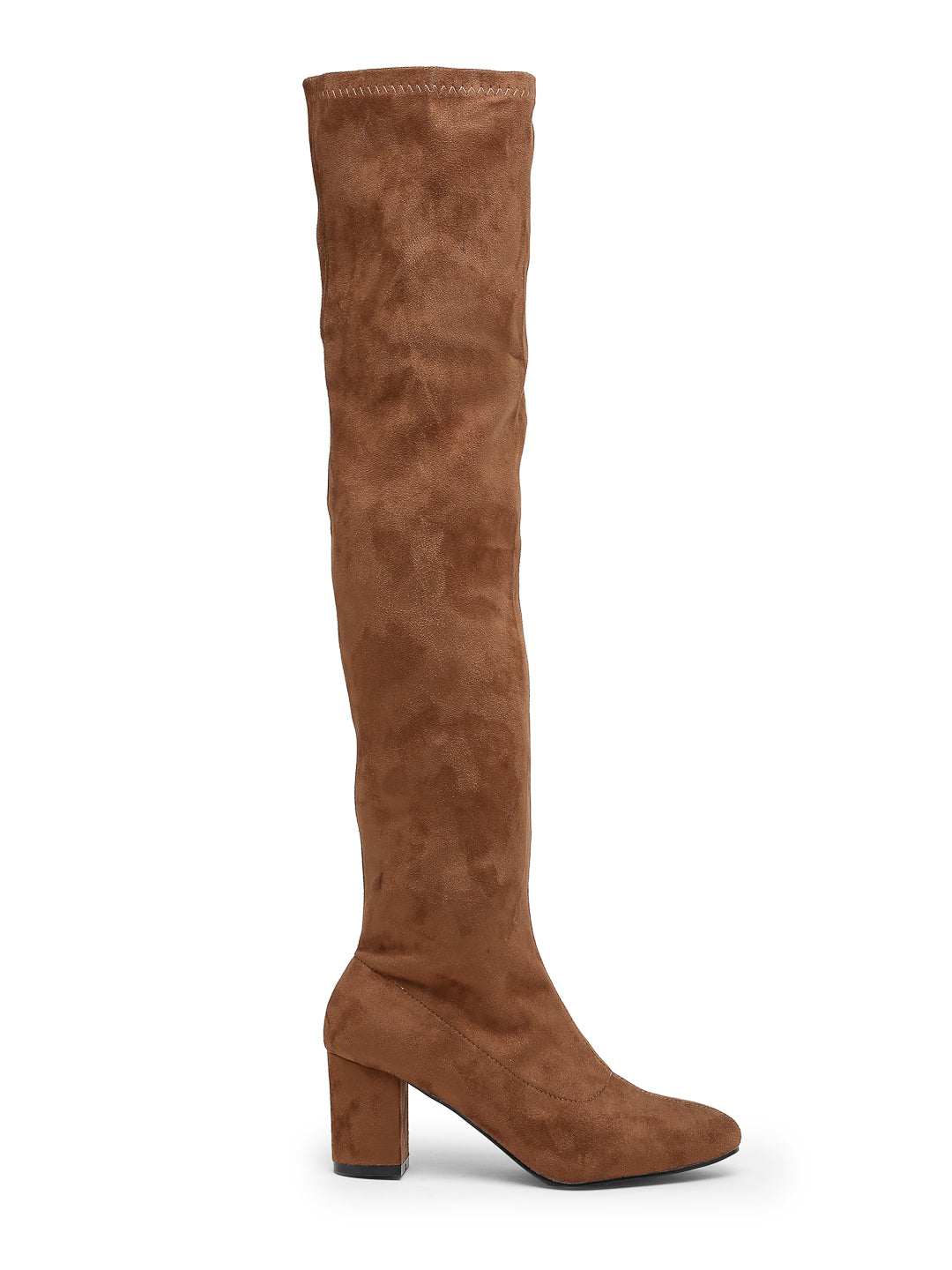 Women's Black Best Suede Boots Over-the-Knee