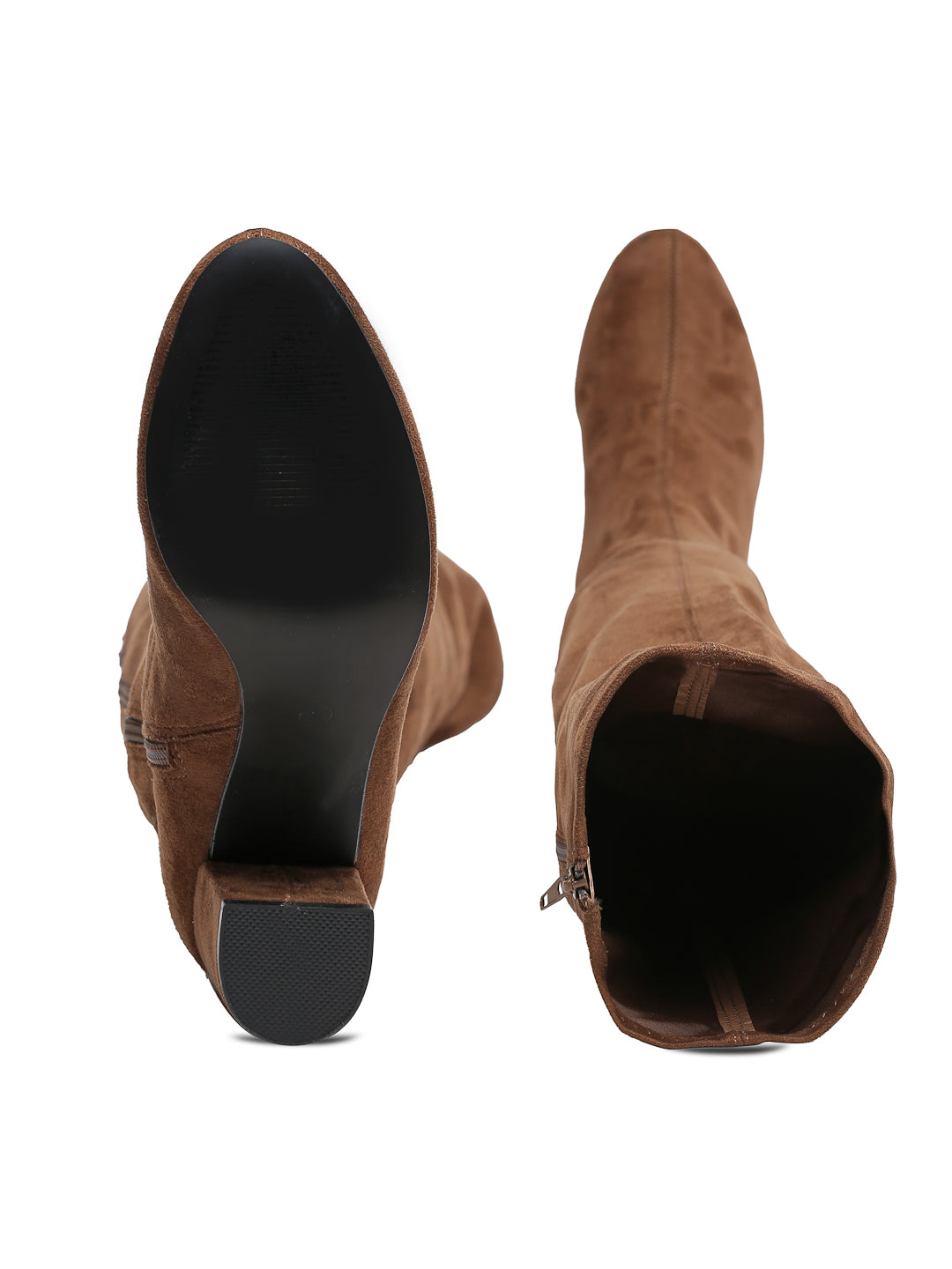 Women's Black Best Suede Boots Over-the-Knee