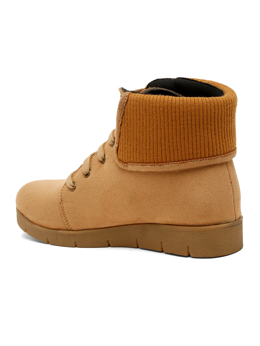 Trendy Tan Ankle Boots for Women - Stylish & Comfortable Footwear By Flat N Heels