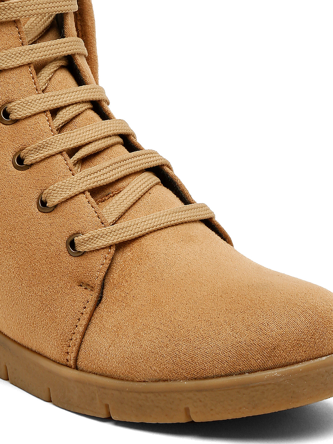 Trendy Tan Ankle Boots for Women - Stylish & Comfortable Footwear By Flat N Heels