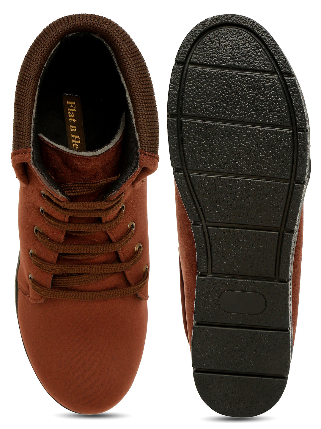 Trendy Tan Ankle Boots for Women - Stylish & Comfortable Footwear By Flat N Heels