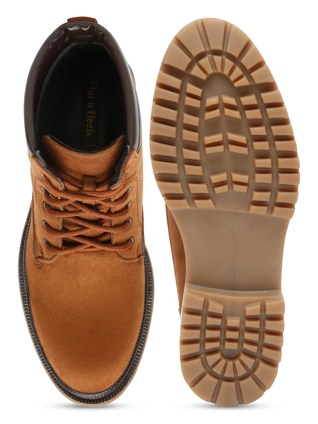 Black Suede Lace-Up Boots with Chunky Sole for Ultimate Comfort and Style