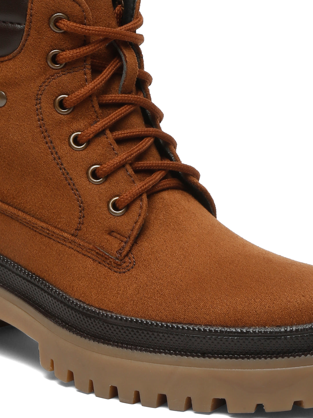 Black Suede Lace-Up Boots with Chunky Sole for Ultimate Comfort and Style