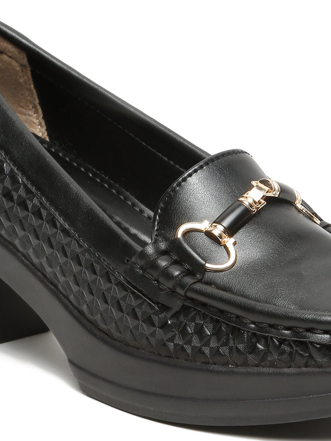 Flat n Heels Women's Black Slip-On Loafers – GS-302 - image 7