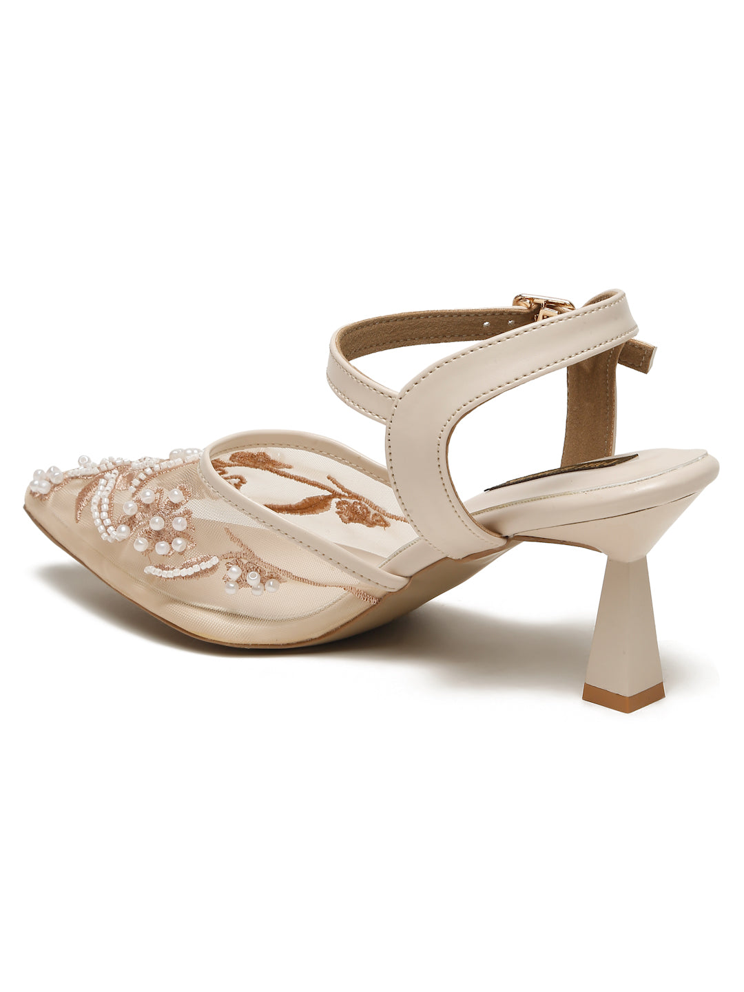 Block Heeled Pointed Heeled Slip on