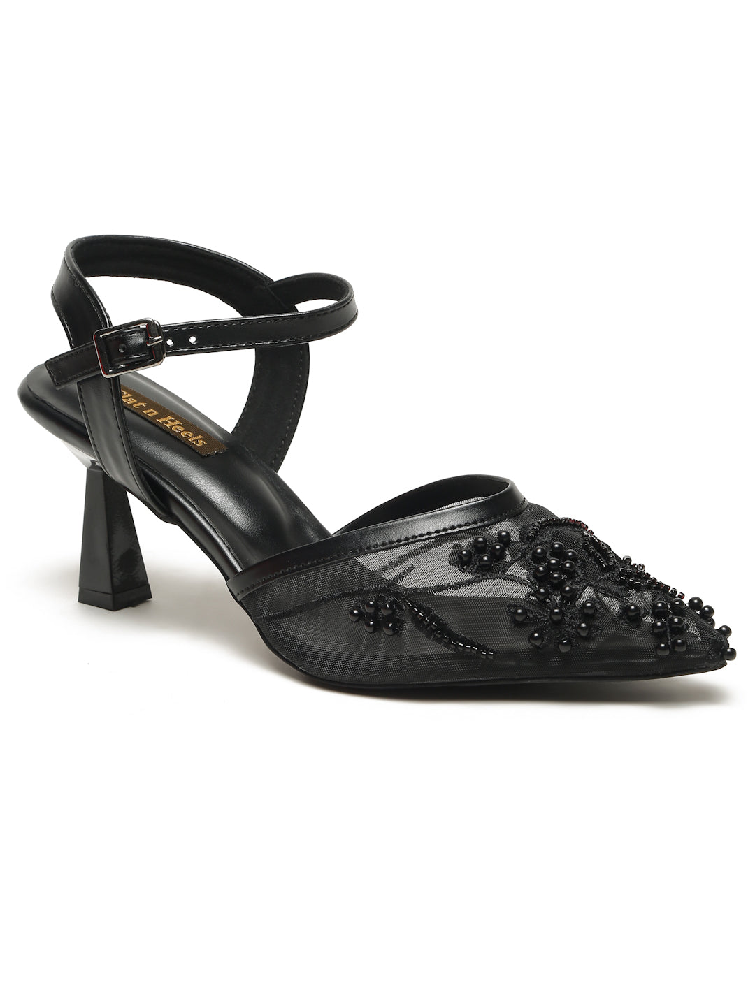 Block Heeled Pointed Heeled Slip on