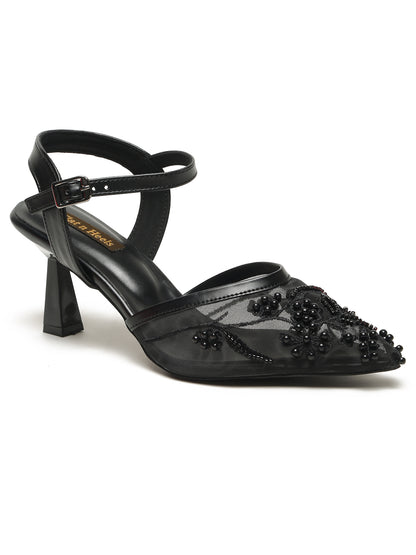 Block Heeled Pointed Heeled Slip on
