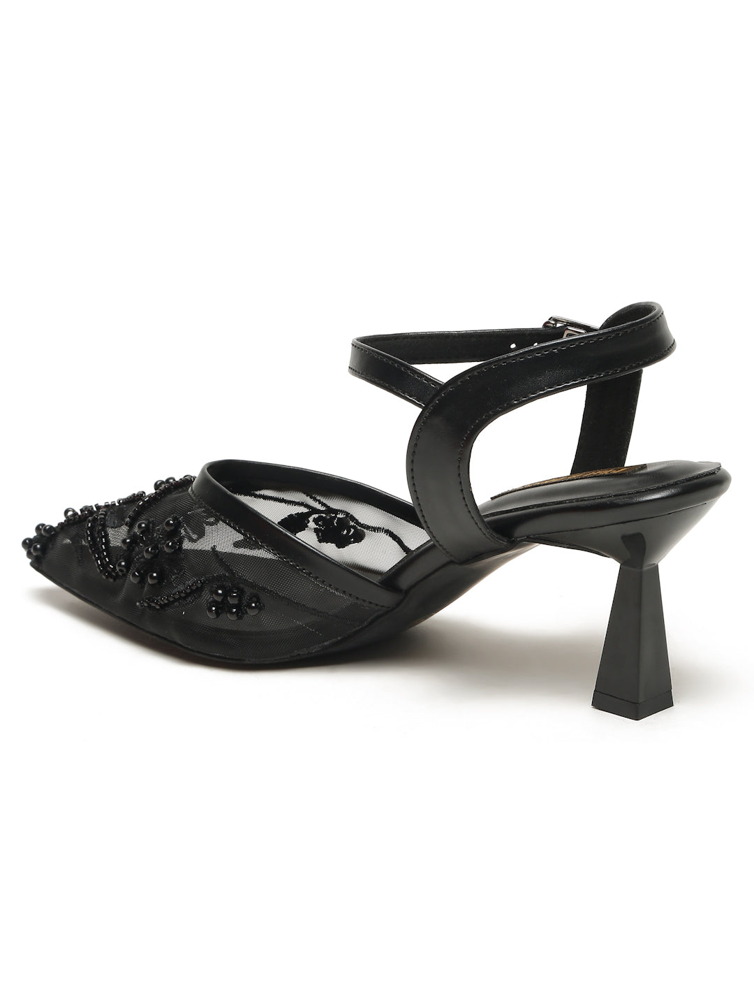 Block Heeled Pointed Heeled Slip on