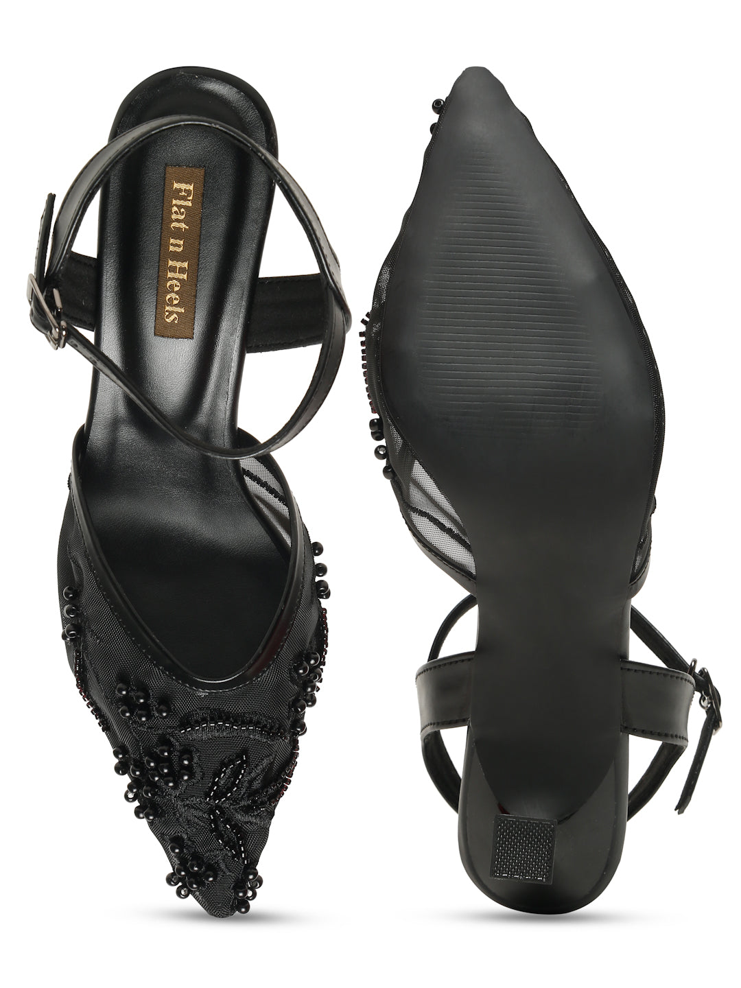 Block Heeled Pointed Heeled Slip on