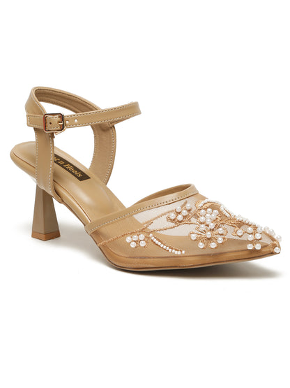 Block Heeled Pointed Heeled Slip on