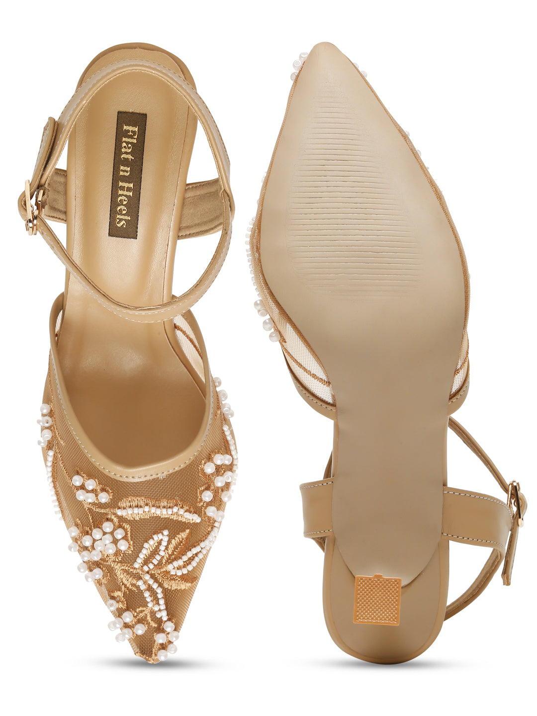 Block Heeled Pointed Heeled Slip on