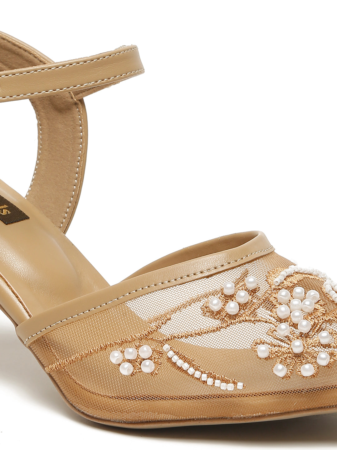 Block Heeled Pointed Heeled Slip on
