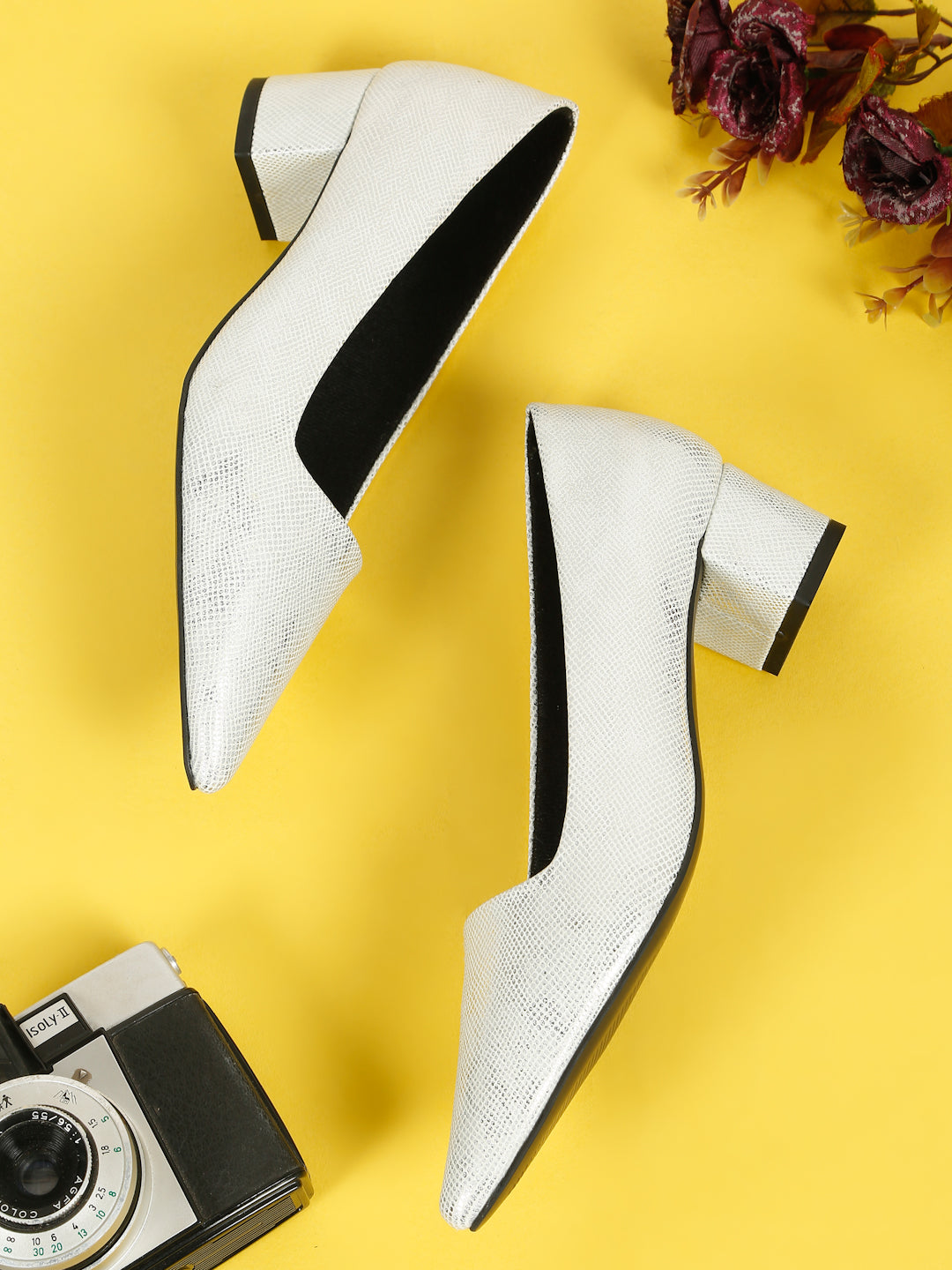 Block Heeled Slip on