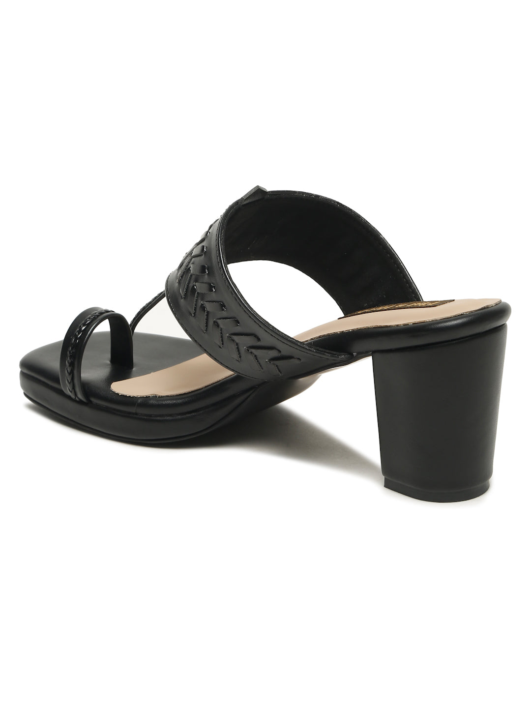 Slip On One Toe Wedge Heeled