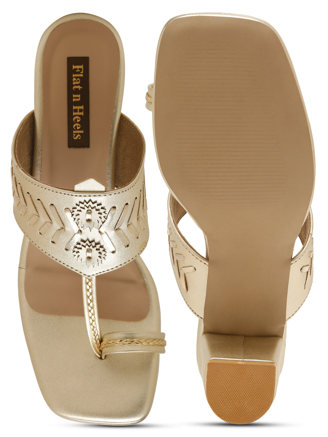 Slip On One Toe Wedge Heeled