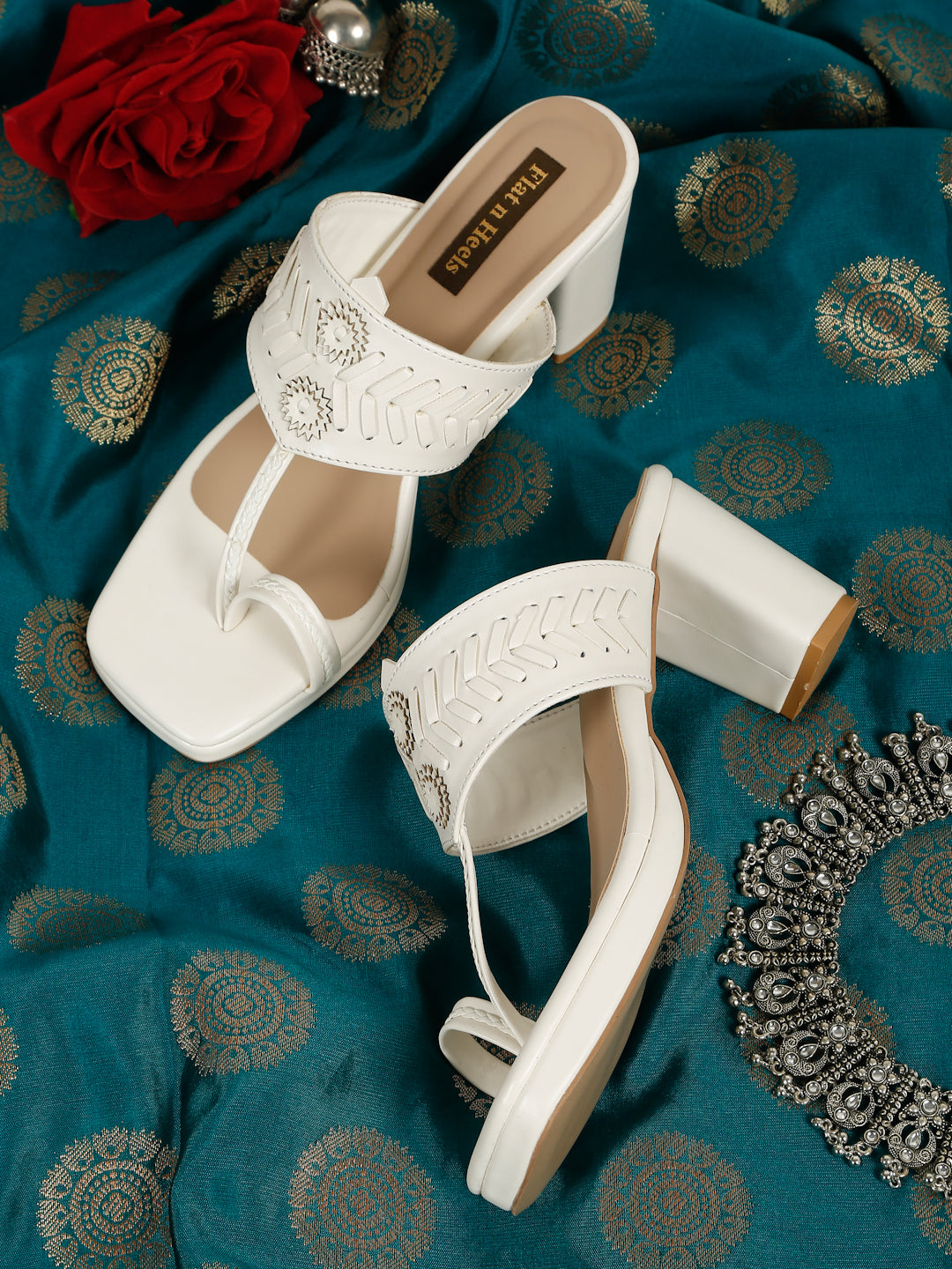 Slip On One Toe Wedge Heeled