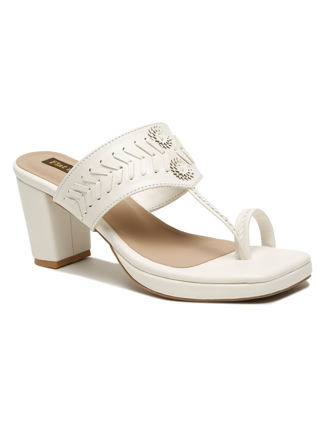 Slip On One Toe Wedge Heeled