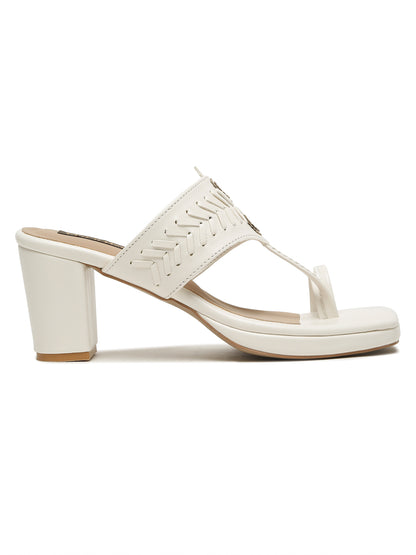 Slip On One Toe Wedge Heeled