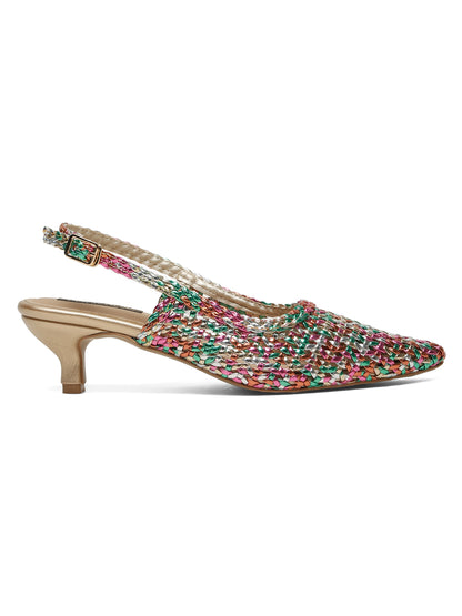 Kitten Heeled Slip on