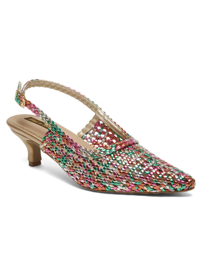Kitten Heeled Slip on