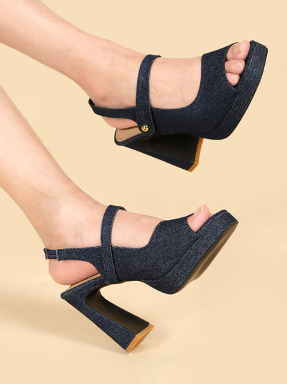 Patent Heeled Sandals