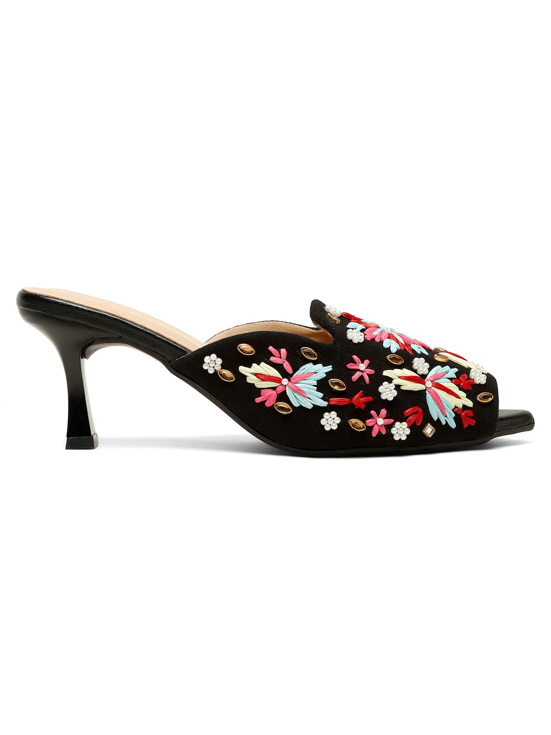 Festive Low-Heel Sandals