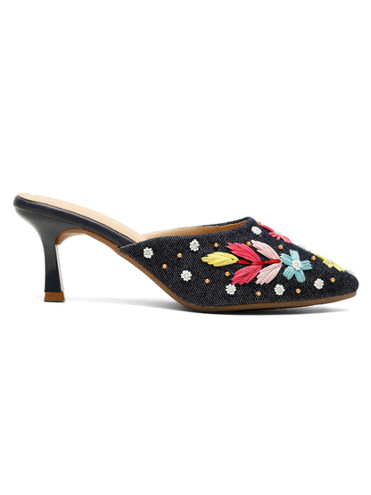 Blue Closed-Toe Sandals