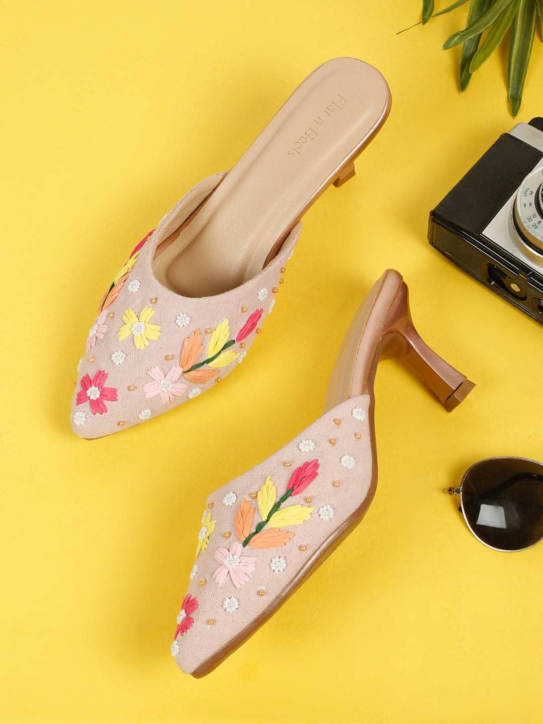 Pink Closed-Toe Sandals
