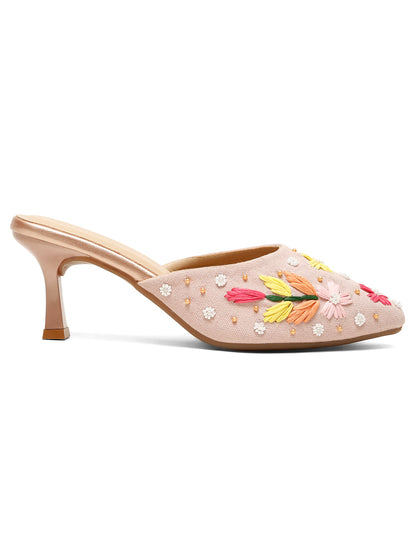 Pink Closed-Toe Sandals