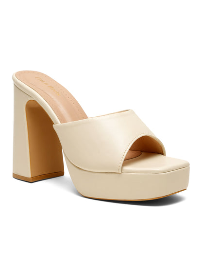Open-Toe Platform Slides