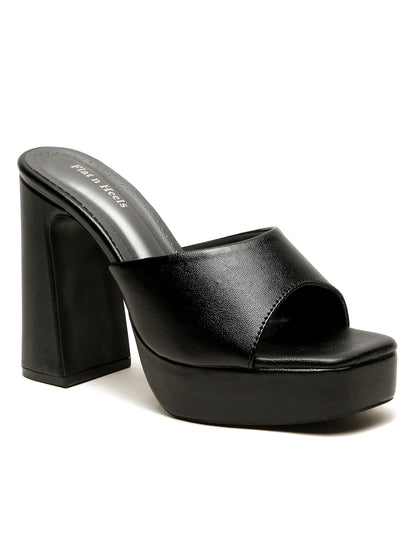 Open-Toe Platform Slides