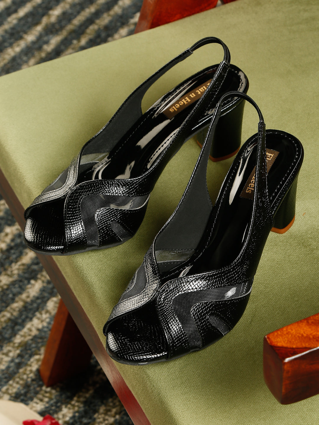 Heeled Slingback Sandals