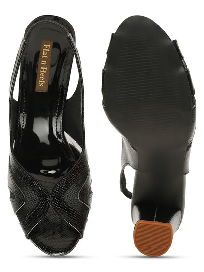 Heeled Slingback Sandals