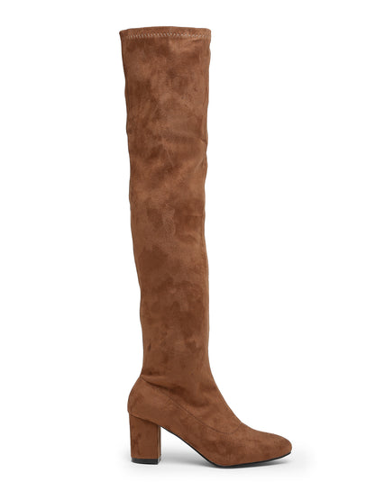 Women's Black Best Suede Boots Over-the-Knee