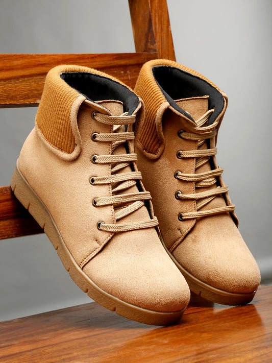 Trendy Tan Ankle Boots for Women - Stylish & Comfortable Footwear By Flat N Heels