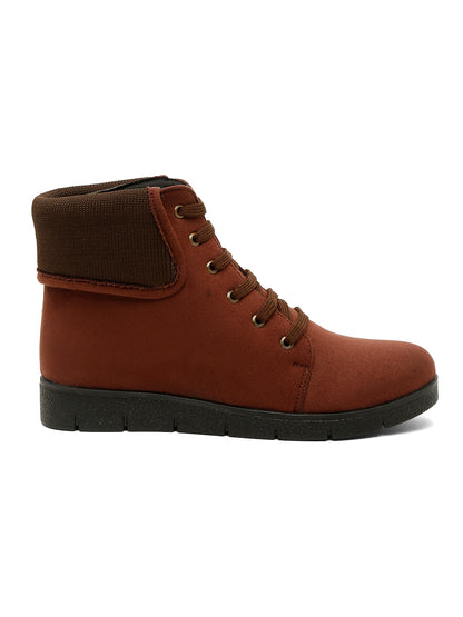 Trendy Tan Ankle Boots for Women - Stylish & Comfortable Footwear By Flat N Heels
