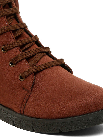 Trendy Tan Ankle Boots for Women - Stylish & Comfortable Footwear By Flat N Heels