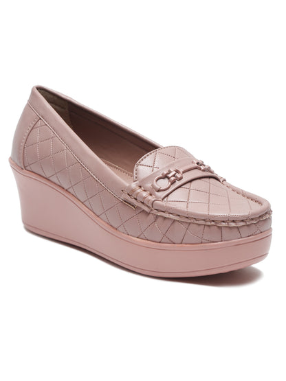 Flat n Heels Women's Pink Slip-On Loafers – GS-151 - image 2