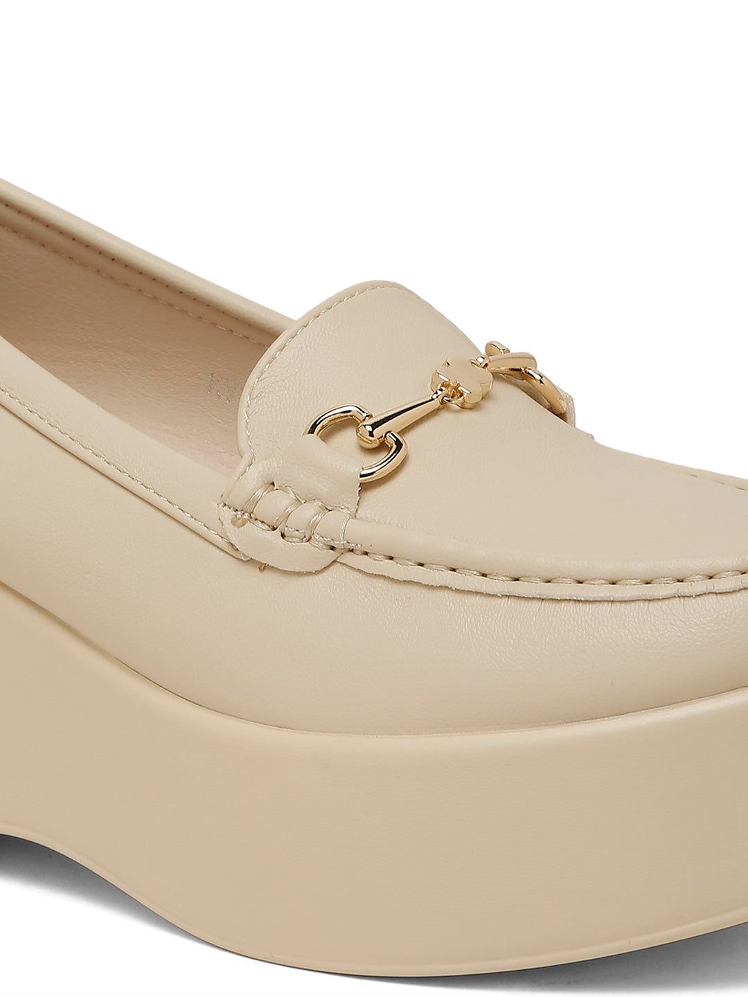 Flat n Heels Women's Beige Slip-On Loafers – 1003-7 - image 7