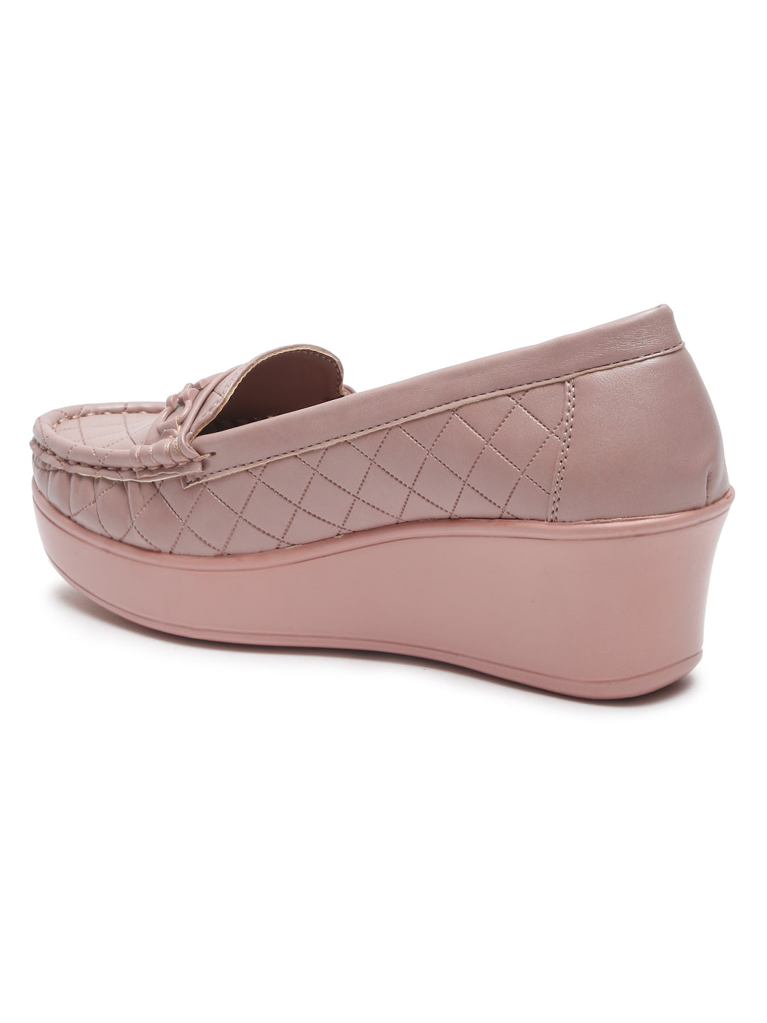 Flat n Heels Women's Pink Slip-On Loafers – GS-151 - image 4