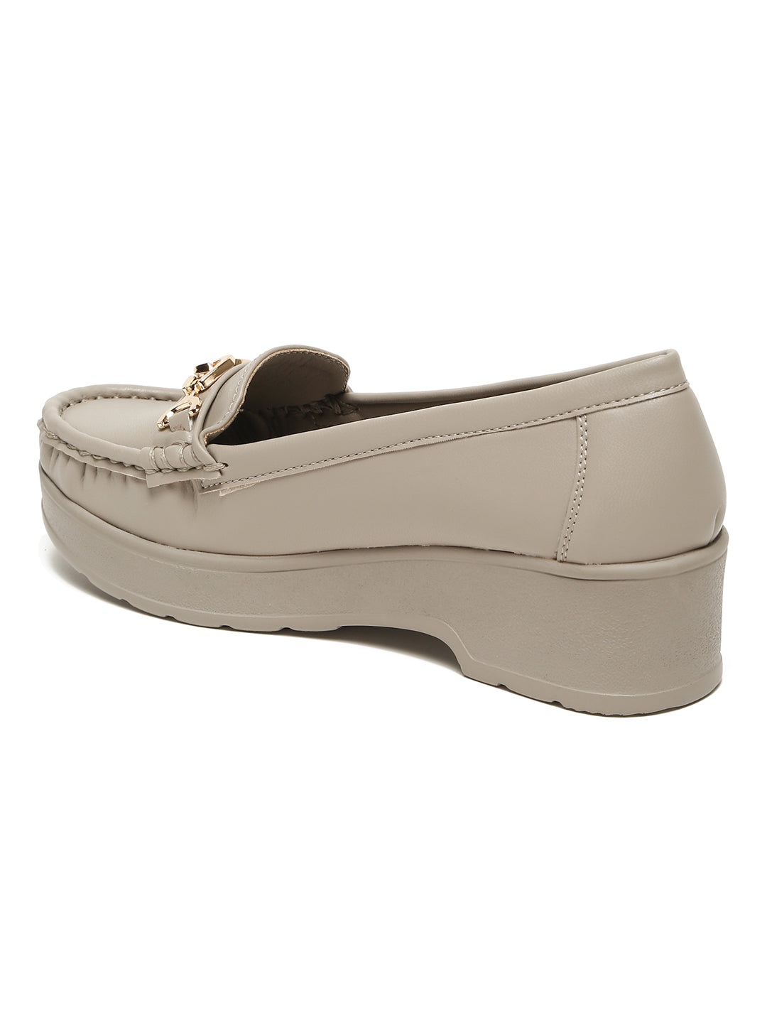 Flat n Heels Women's Grey Slip-On Loafers – GS-545 - image 5