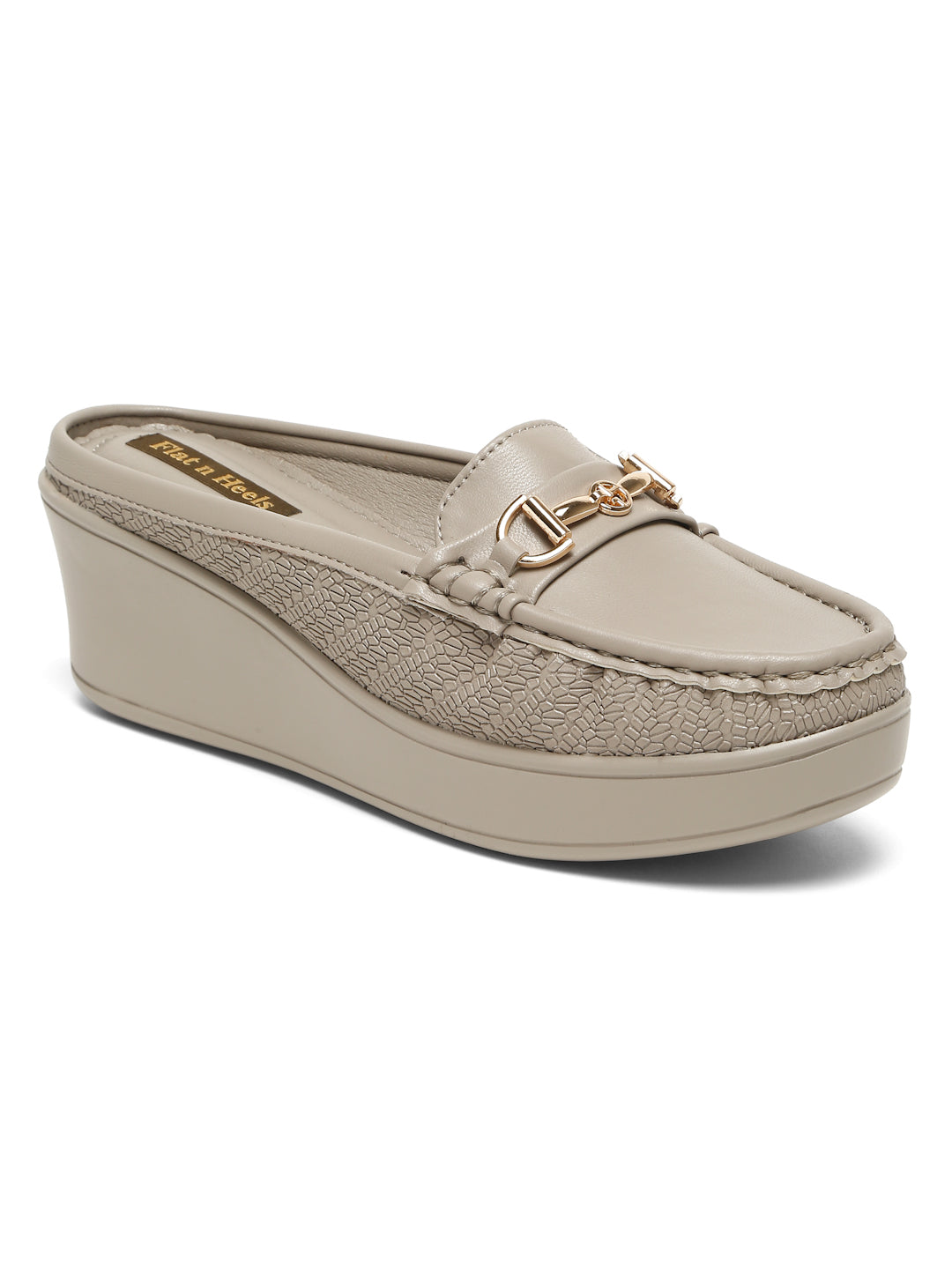 Flat n Heels Women's Grey Slip-On Loafers – GS-157 - image 3