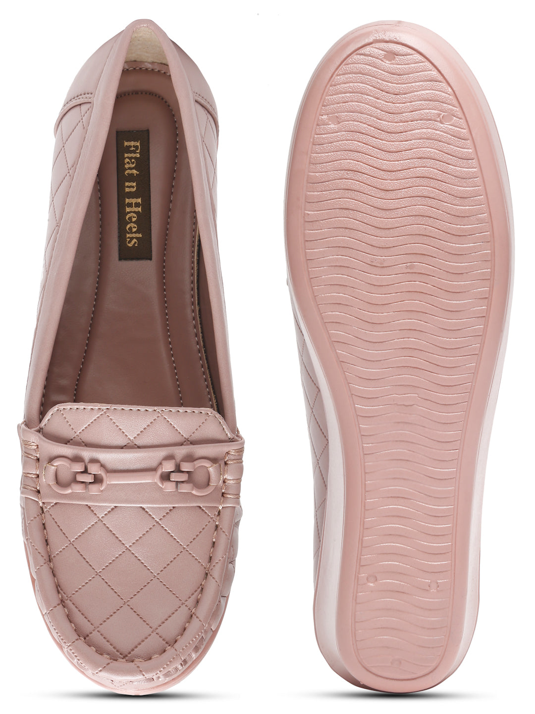 Flat n Heels Women's Pink Slip-On Loafers – GS-151 - image 5